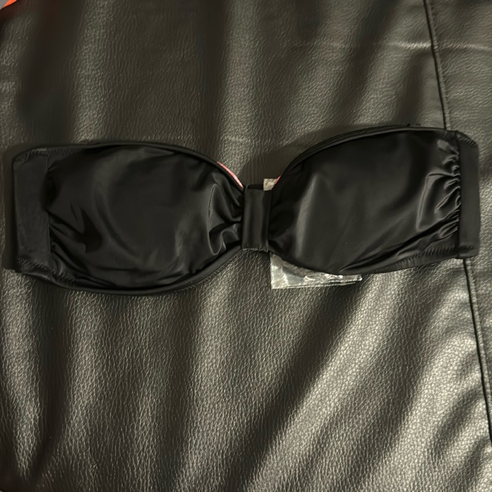 Brand New PINK Black Bikini with straps included! Size:Small Tags attached